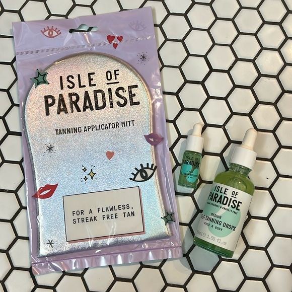 New Isle of Paradise Tanning Drops and Mitt - Picture 1 of 3